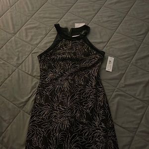 Women's black beaded dress